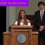 Dorothy Kuwana, Student Body Co-President at Cushing Academy and Spanish American Center Junior Staff Member.